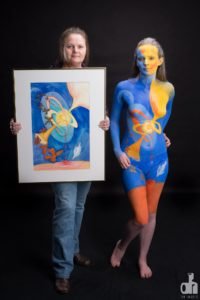 Six Directions painting and body paint