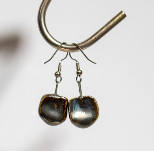 Blocky Chrome Earrings