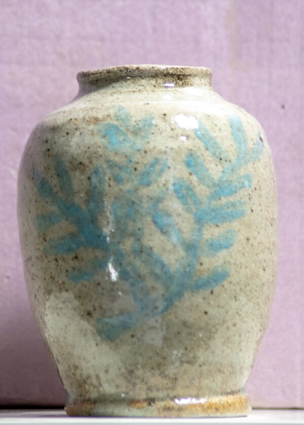 Small Sage Motif Vase