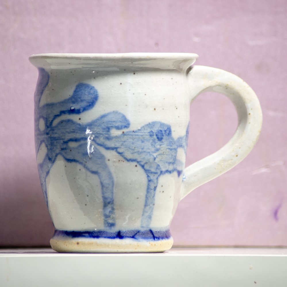 Blue Figured Mug