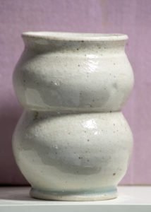 White Collared Vase