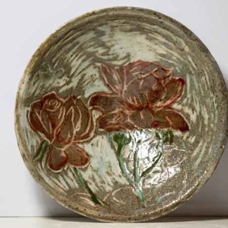 Rose Relief Flat Bowl