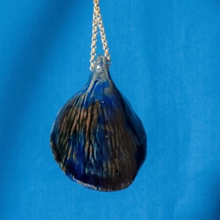 Blue and White Shell Pendant