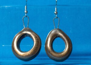 Antique Brass Loop Earrings