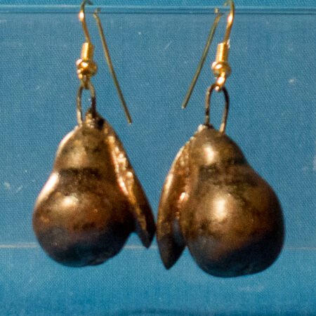 Antique Copper Pear Earrings