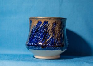 Textured Blue Tea Bowl