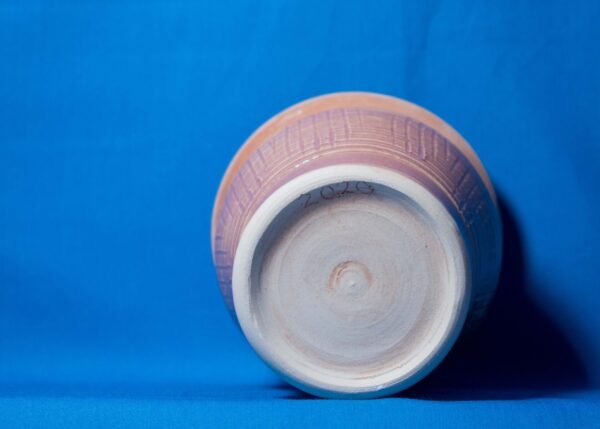 Pink Check-lined Vase