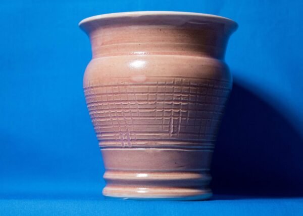 Pink Check-lined Vase