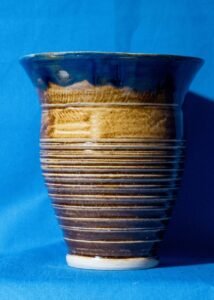 Rusted Iron Band Vase