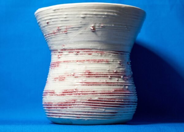 Vase with Red Lines