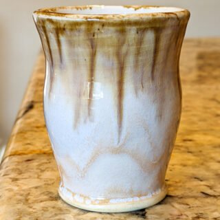 Tan and Pearl Tumbler